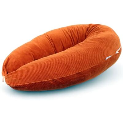 HOBEA-Germany Cuscino per allattamento 190 cm x 76 cm XXL Cuscino per la gravidanza Cuscino per chi dorme sul fianco con rivestimento in cotone biologico (Velluto a coste arancione ruggine) HOBEA-Germany Cuscino per allattamento 190 cm x 76 cm XXL Cuscino per la gravidanza Cuscino per chi dorme sul fianco con rivestimento in cotone biologico (Velluto a coste arancione ruggine)