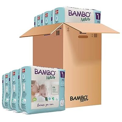 Bambo Nature Pannolini premium Eco Nappies, taglia 1 (2-4kg) Bambo Nature Pannolini premium Eco Nappies, taglia 1 (2-4kg)