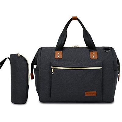 SONARIN Borsa Fasciatoio per Bambini neonati,Tasca Isolante,Impermeabile,Grande Capacità,Elegante e Resistente(Nero) SONARIN Borsa Fasciatoio per Bambini neonati,Tasca Isolante,Impermeabile,Grande Capacità,Elegante e Resistente(Nero)