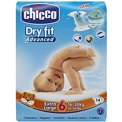 Artsana Chicco Dry Fit Advance Pannolino XL, 14 Pezzi Artsana Chicco Dry Fit Advance Pannolino XL, 14 Pezzi