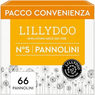 LILLYDOO Pannolini , taglia 5 (11+ kg), 66 pz, delicati sulla pelle LILLYDOO Pannolini , taglia 5 (11+ kg), 66 pz, delicati sulla pelle