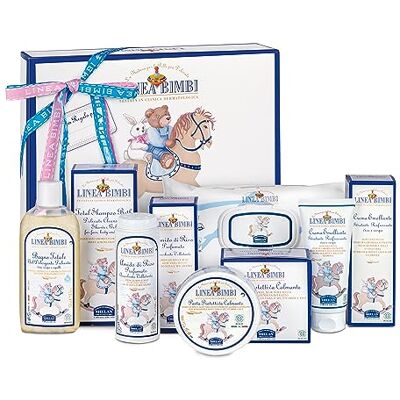 Helan , Linea Bimbi Dolce Benvenuto Set Neonato con Shampoo Bagnoschiuma 250ml, Amido di Riso Bagnetto 75gr, Salviette 60Pz, Crema Cambio Pannolino 100gr, Crema 100ml Helan , Linea Bimbi Dolce Benvenuto Set Neonato con Shampoo Bagnoschiuma 250ml, Amido di Riso Bagnetto 75gr, Salviette 60Pz, Crema Cambio Pannolino 100gr, Crema 100ml
