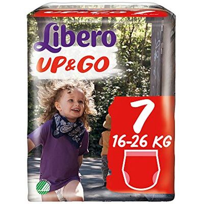 libero PANNOLINI UP&GO 7^ 16-26 KG • 16 PEZZI CONFEZIONE 8 PZ libero PANNOLINI UP&GO 7^ 16-26 KG • 16 PEZZI CONFEZIONE 8 PZ