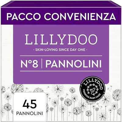 LILLYDOO Pannolini , taglia 8 (17+ kg), 45 pz, delicati sulla pelle LILLYDOO Pannolini , taglia 8 (17+ kg), 45 pz, delicati sulla pelle