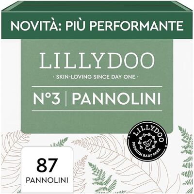 LILLYDOO Pannolini con cellulosa non sbiancata, taglia 3 (6+ kg), 29 pz LILLYDOO Pannolini con cellulosa non sbiancata, taglia 3 (6+ kg), 29 pz