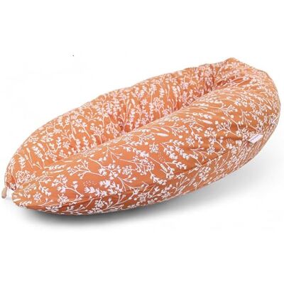 HOBEA-Germany Cuscino per allattamento 190 cm x 76 cm XXL Cuscino per la gravidanza Cuscino per chi dorme sul fianco con rivestimento in cotone biologico (Fiori di campo rosso ruggine) HOBEA-Germany Cuscino per allattamento 190 cm x 76 cm XXL Cuscino per la gravidanza Cuscino per chi dorme sul fianco con rivestimento in cotone biologico (Fiori di campo rosso ruggine)