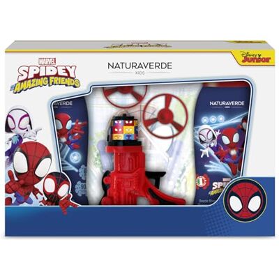 Naturaverde SPIDEY Giftset 2024, Cofanetto Bagnoschiuma e Doccia Shampoo da 250 ml + Pistola Lancia Eliche Naturaverde SPIDEY Giftset 2024, Cofanetto Bagnoschiuma e Doccia Shampoo da 250 ml + Pistola Lancia Eliche