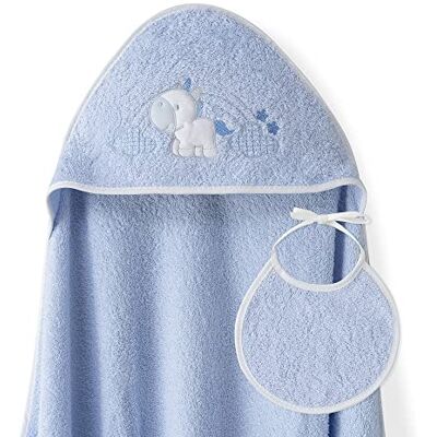 Interbaby Asciugamano Mantellina con cappuccio per bambini con bablagino Unicorno Nuvole blu Interbaby Asciugamano Mantellina con cappuccio per bambini con bablagino Unicorno Nuvole blu