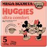 Huggies Pannolini Ultra Comfort, Taglia 5 (11-25 Kg), Confezione da 102 Pannolini