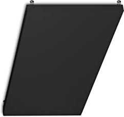 R ROSTAGNO Pannello fonoassorbente 50x90x6 cm IGNIFUGO marcatura CE, rifinito in tessuto. Posizionamento a soffitto in sospensione con ganci a S di acciaio. (NERO)