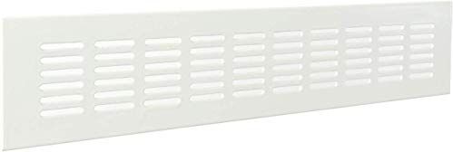 La Ventilazione GF286B Griglia Rettangolare da Incasso, Alluminio Verniciato 280x60 mm, Bianco