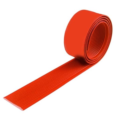 ZJKXJH Profilo per Bordi Scale Pedate Antiscivolo Per Scale Rosse, Interno Outdoor Casa Scuole PVC Autoadesivo Scala Paragrafino Tappi Scale, 3 4 5 6 10 CM Wide Gomma Passi Bordo Rotolo (Color : 5cm(2in),