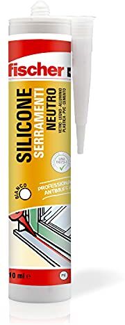 Fischer Silicone Sigillante Finestre SNF 310 Bianco, Neutro a Basso Modulo, Elastico, per Serramenti, Porte, Infissi, Legno, Inodore, uso Esterno / Interno,