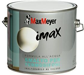 MAXMEYER Smalto satinato all'acqua per termosifoni Termosifoni BIANCO 2,5 L