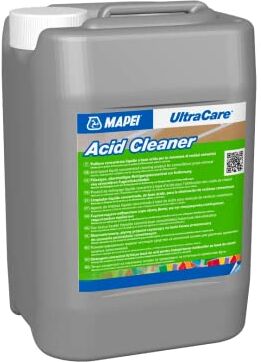 MAPEI Ultracare ACID CLEANER, Pulitore liquido multiuso contentrato a base acida per Gres Porcellanato, Piastrelle Ceramiche e Pietra, Tanica 5 Lt.