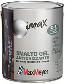 MAXMEYER Smalto ferro antiruggine a Solvente Antichizzante ANTRACITE 2,5 L