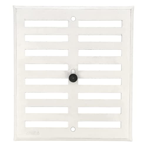 Amig Griglia rettangolare in alluminio   Griglia di ventilazione per scarico dell'aria   Ideale per cucina e bagno   Dimensioni: 170 x 190 mm   Colore: bianco