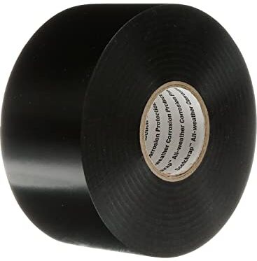 3M Scotchrap Nastro di protezione contro la corrosione in vinile, 50, non stampato, 5 cm x 30 m, colore: Nero