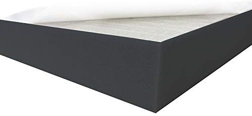 Dibapur ® Black FSE • Flamm, autoadesivo, isolamento acustico in schiuma, isolamento acustico (50 x 50 x 15 cm)