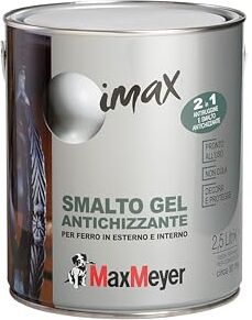 MAXMEYER Smalto ferro antiruggine a Solvente Antichizzante GRIGIO GRANA GROSSA 2,5 L