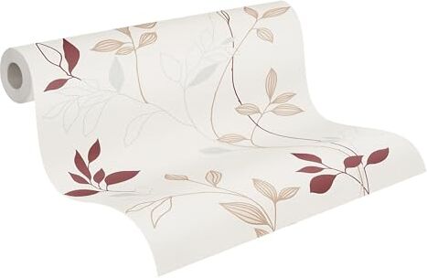 A.S. Creation Carta da parati a fantasia, collezione Avenzio 4, colore: Crema/Rosso/Beige