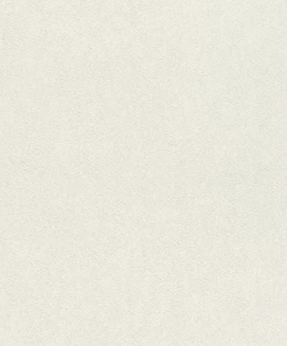 Rasch Tapeten  Carta da parati in tessuto non tessuto, universale, 10,05 m x 0,53 m, colore: Bianco