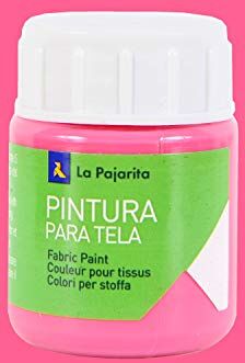 La Pajarita Vernice per tessuto T-08 Magenta 25 ml, pittura ad applicazione diretta su tela