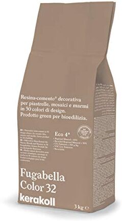 Kerakoll FUGABELLA COLOR 32 Sacco da 3 kg di stucco resina cemento decorativa per fughe