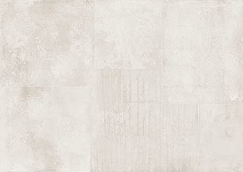 Rasch Tapete  Carta da parati fotografica in tessuto non tessuto con effetto metallo bianco, effetto ruggine, 3,00 m x 4,24 m (lunghezza x larghezza)