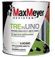 MAXMEYER Smalto 3 in 1 Finitura Lucida Nero 0,5 L