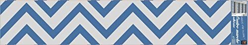 Plage Stairs Scale Adesivo da Parete gedruckte puntoni, Vinile, Blu, 100 x 0,1 x 19 cm