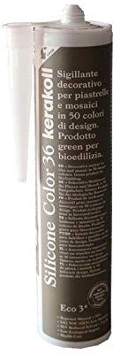 Kerakoll SILICONE COLOR 36 Cartuccia da 310 ml di sigillante decorativo per piastrelle e mosaici