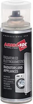 Ambro-Sol Smalto Finiture Speciali Ideale per Decorare e Proteggere Elettrodomestici, Essicca Rapidamente, Bomboletta Spray in Banda Stagnata Riciclabile 400 ml, Bianco