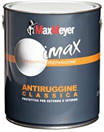 MAXMEYER Fondo antiruggine a solvente per interni ed esterni Classico ARANCIO 2,5 L