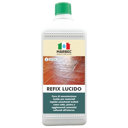 Marbec REFIX LUCIDO 1LT Cera lucida di manutenzione per pavimenti in cotto e pietra