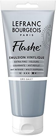 Lefranc Bourgeois Flashe Colori acrilici, Grigio Pietra, 80 ml (Congezione da 1)