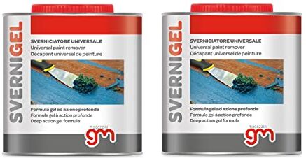 Magazzini GM SVERNIGEL,Sverniciatore Universale in gel ideale per ferro,legno e muro,rapido ed efficace NON COLA, 750ml (2)