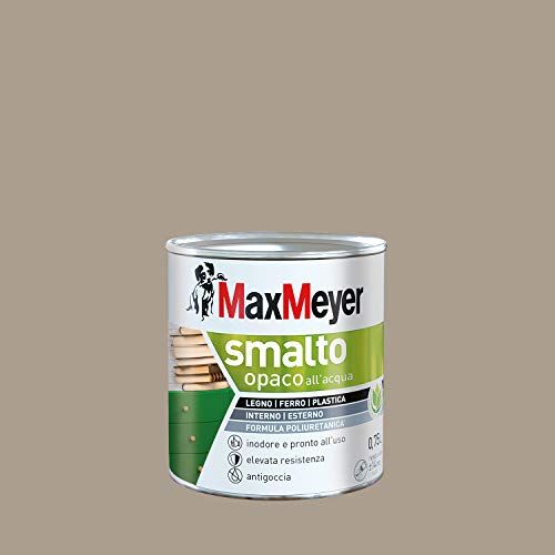 MAXMEYER Smalto All'Acqua Poliuretanico Opaco Tortora 0,75 L