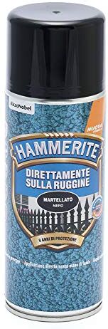 Hammerite Direttamente Sulla Ruggine Martellato Nero 400 ml Aerosol