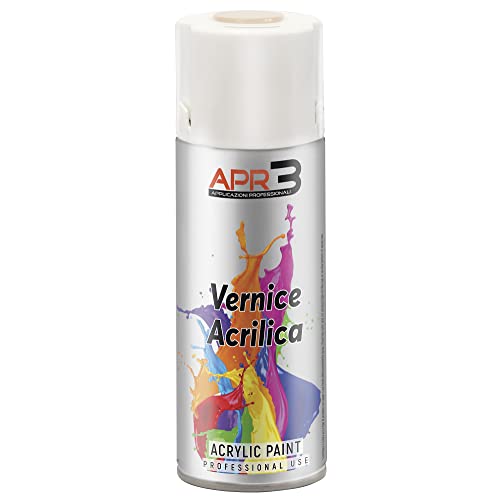 Ambro-Sol APR3  Smalto Acrilico Spray Multiuso, Bianco Perla, 400 ml, 1 Pezzo