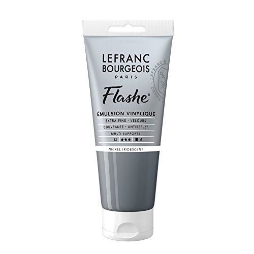 Lefranc Bourgeois Flash Vernice acrilica, Nichel Iridescente, 80 ml (Congezione da 1)