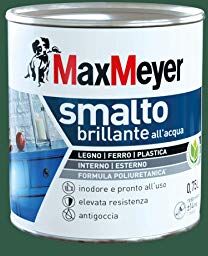 MAXMEYER Smalto All'Acqua Poliuretanico Brillante Verde Scuro 0,75 L