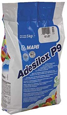 MAPEI P9 Colla Adesiva Cementizia Bianca Alte Prestazioni Piastrelle Ceramiche sacco Kg5