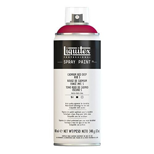 LIQUITEX Vernice Spray Professionale A Base D'acqua, Rosso Di Cadmio Scuro Imitazione 5, 400ml, 1 Pezzo