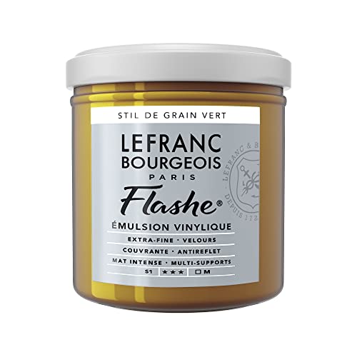 Lefranc Bourgeois Flashe  Colore acrilico, colore verde testurizzato, 125 ml, colore: Verde