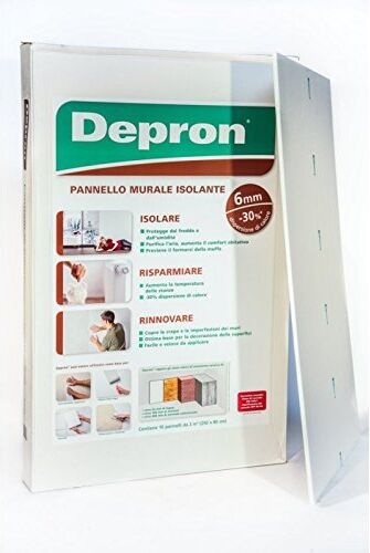 depron Pannello Isolante  80 x 125 cm spessore 6 mm confezione da 20 pannelli