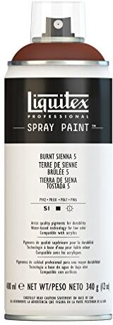 LIQUITEX Vernice Spray Professionale A Base D'acqua, Marrone (Terra Di Siena Bruciata 5), 400ml, 1 Pezzo