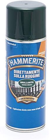 Hammerite Direttamente Sulla Ruggine Brillante Verde Medio 400 ml Aerosol