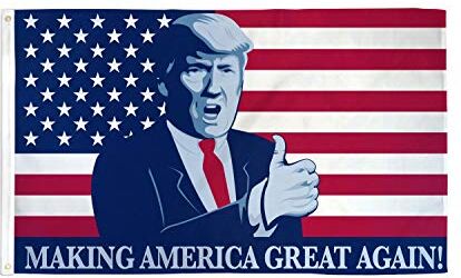 AZ FLAG Bandiera Donald Trump Presidente Stati Uniti Rende l'America GRANDIOSA 150x90cm Bandiera Making America Great 90 x 150 cm