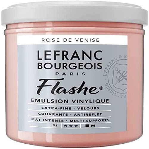 Lefranc Bourgeois Flashe  Colore acrilico, rosa veneziano, 125 ml, colore: Rosa